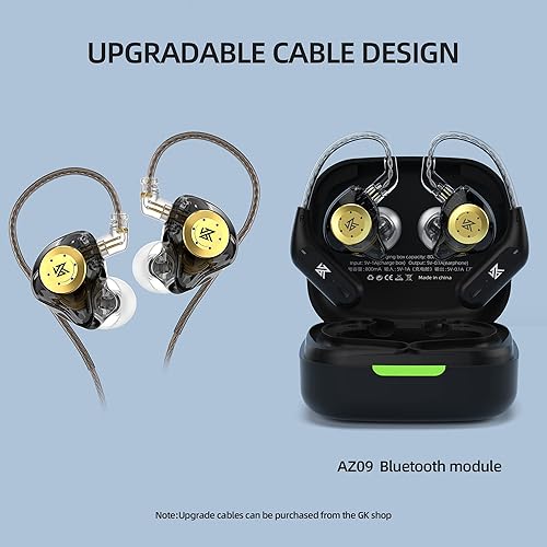 KZ EDX Pro in-Ear Monitor Headphones Wired, IEM Earphones, Dual DD
