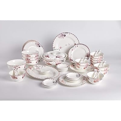 Elegant 48-Piece Fine Bone China Banquet Dinnerware Jamaica Ubuy