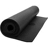 Body Sport Yoga Mat - High-Density, Non-Slip Surface with Shock Absorption - Ideal for Yoga, Pilates, and Home Workouts