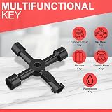 D.A.Y. Republic 4-in-1 Utility Key for Gas/Electric Meter Box Radiator view 3