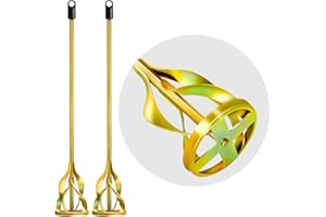 Youtex 2-Pack Paint Mixer for Drill, Upgraded 4-Blade 2.76" Helix Mixing Paddle Rust-Proof Paint Stirrer, Fits All Standard Drills for 1-5 Gallon Bucket, Paints, Resin, Epoxy, Mud, and Slurry