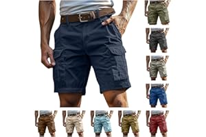 Cargo Shorts for Men Relaxed Fit Tactical Work Shorts Casual Fishing Short Pants for Men Summer Hiking Gear with Pockets