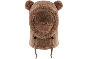 UAMOEI Kids Balaclava Winter Girls Fleece Ski Mask Toddler Ski Balaclava Boys Baby Warm Neck Warmer Hat