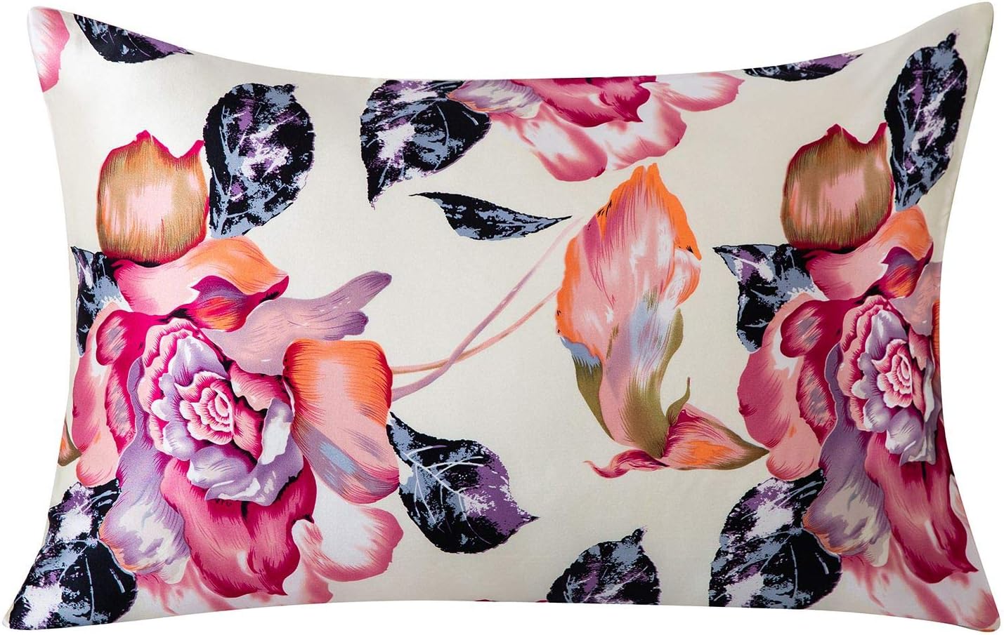 SLPBABY Silk Pillowcase for Hair and Skin with Hidden Zipper Print (King, Pattern20)