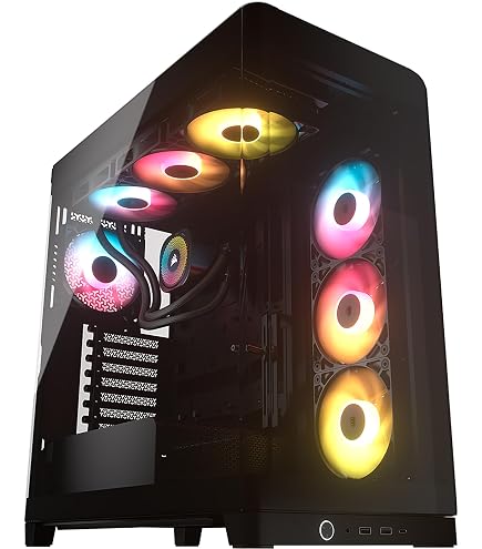Amazon.com: CORSAIR 4500X LX RGB Frame Customisable Panoramic Mid