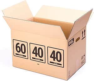 TeleCajas | (10x) Cajas de Cartón 60x40x40 cms | Una Onda ...