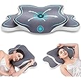 Delyoly Cervical Neck Pillow Memory Foam Pillow, 2 in 1 Cervical Pillow for Neck Pain Relief, Ergonomic Neck Support Pillows