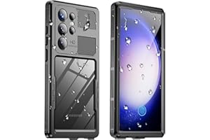 Haireca for Samsung Galaxy S23 Ultra Waterproof Case, [IP68 Water Proof] [Built-in Screen Protector], Magnetic Heavy Duty Mil