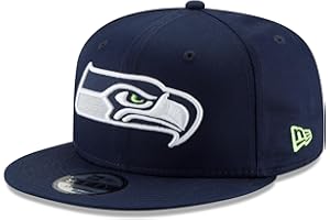 New Era Men's College Navy Seattle Seahawks Basic 9FIFTY Adjustable Snapback Hat