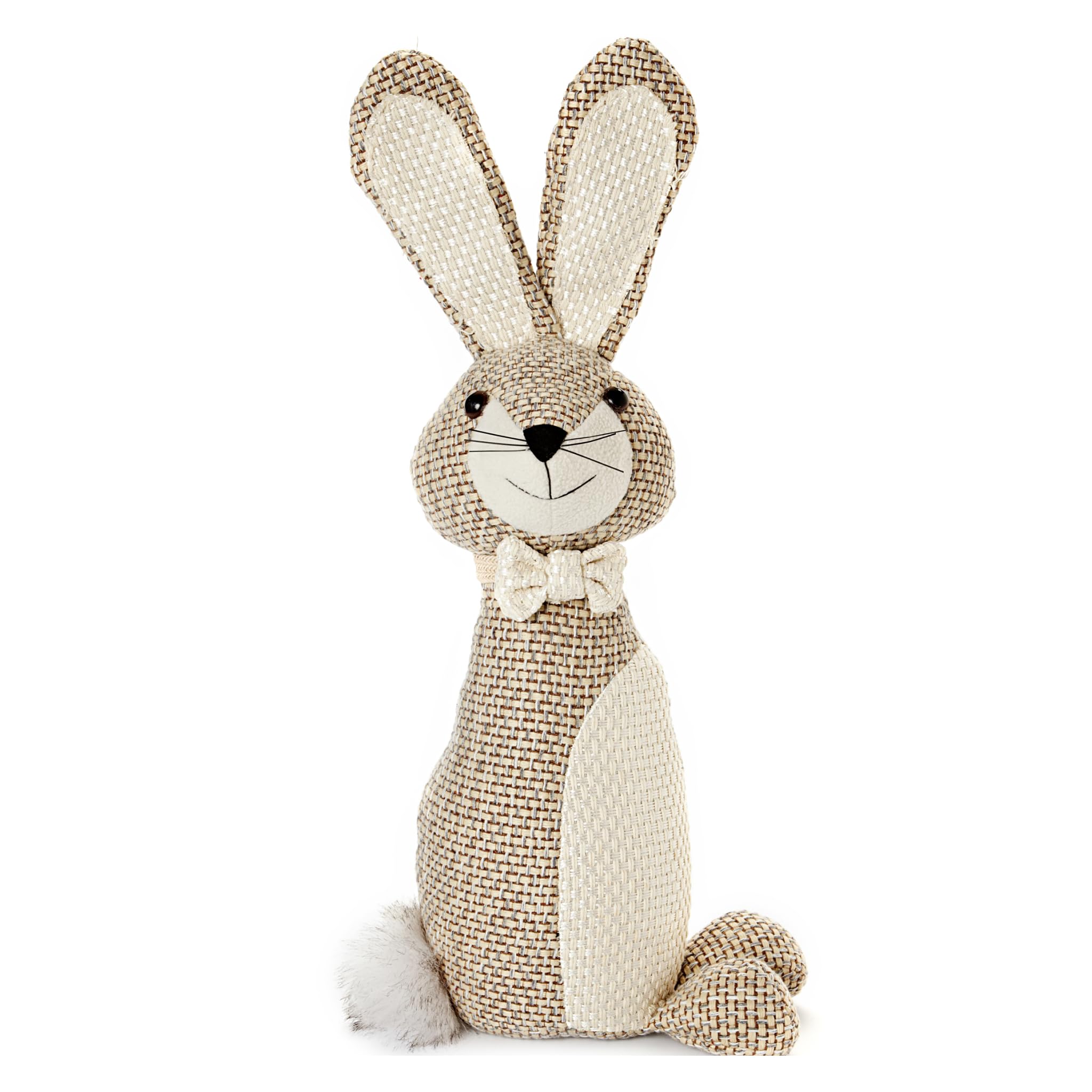 HEITMANN DECO Rabbit Doorstop - Non-Slip Fabric Door Stop with Granules Filling - Ideal for Children's Room, Hallway, Living Room - Decoration for Animal Lovers - Approx. 18 cm / 1,150 g