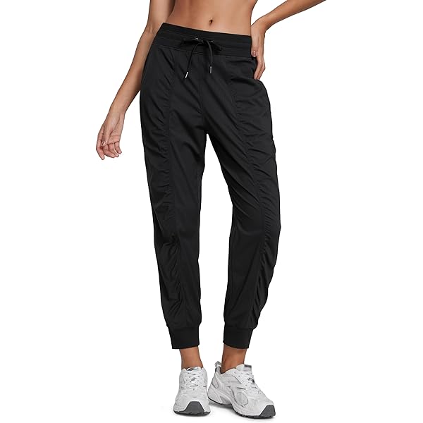 CRZ YOGA - Pantalones Deportivos Casuales Con Bolsillo Para Mujer -71cm Negro 38