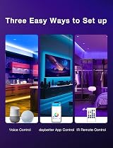 Phopollo Smart WiFi LED Strip Light 30m RGB Bluetooth Alexa Google Home view 4
