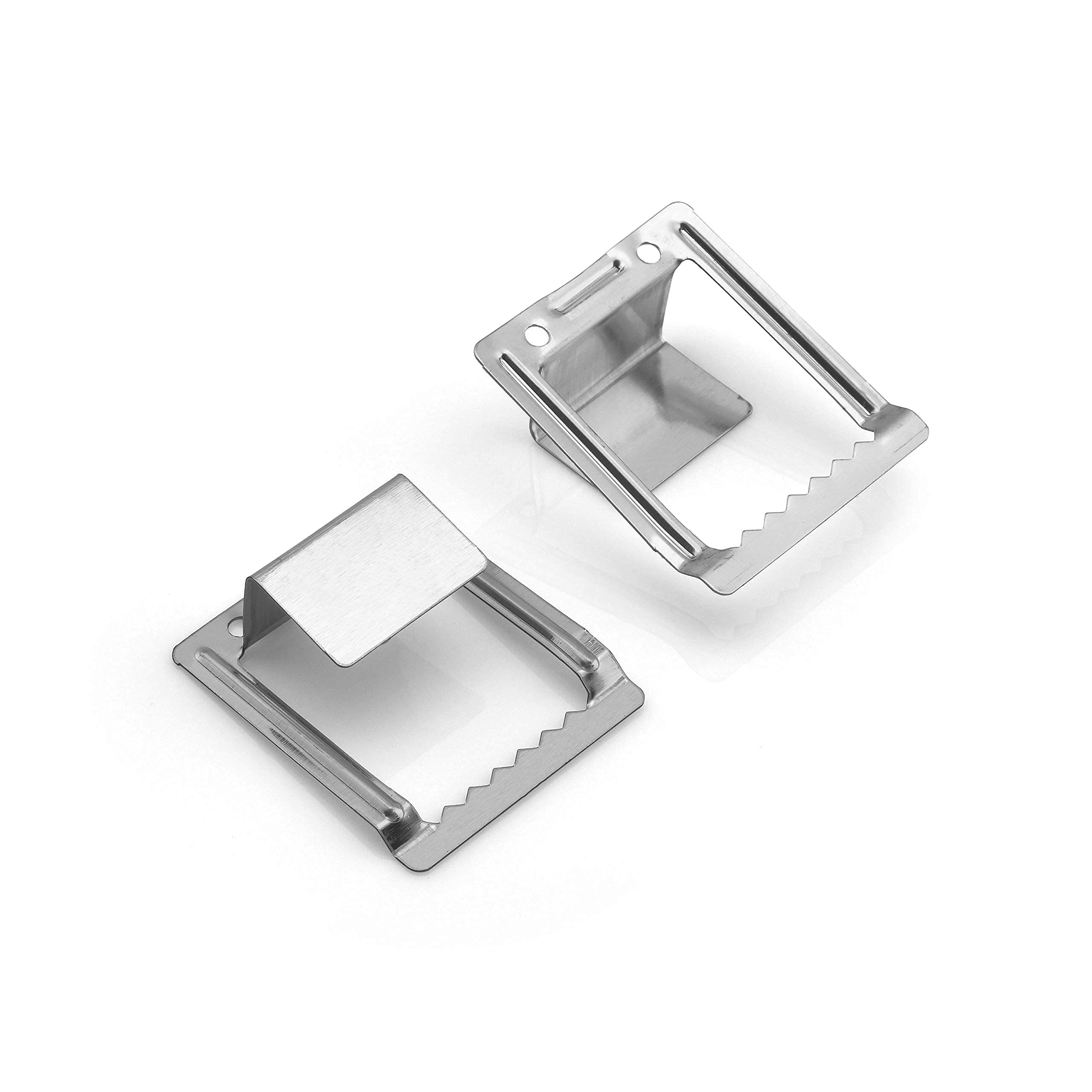 Tooth Hanger for Stretcher Frame, Strip Size 18 x 45 mm, Pack of 25 in a Ziplock Bag, Steel, Picture Hangers, Picture Hooks, Hangers
