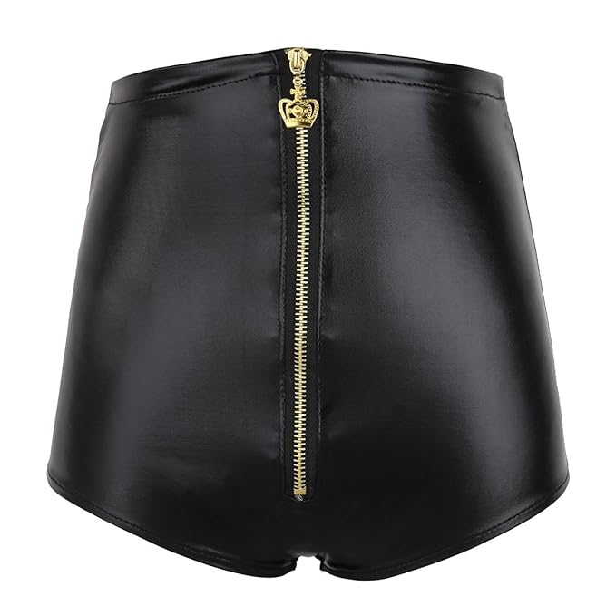 pantaloni corti pelle