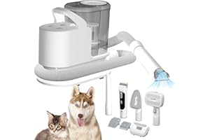 whall Pet Grooming Vacuum for 99% Hair, 3 Mode Suction Dog Vacuum Brush for Shedding Grooming, Low Noise Dog Hair Vacuum Groomer with 2.3L Dust Cup