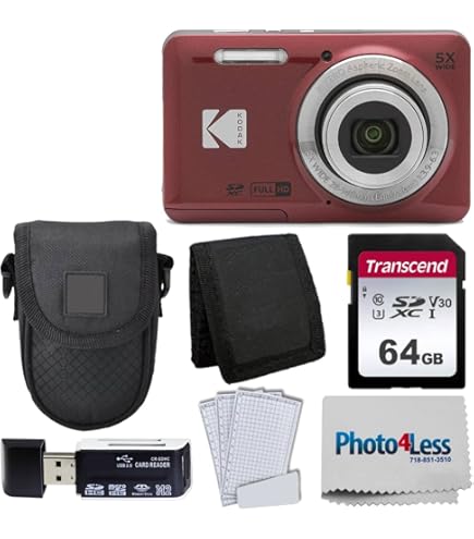 Amazon.com : Kodak PIXPRO FZ55 Digital Camera (Black) + Black