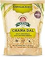 Laxmi Organic Chana Dal, Brown Baby Chickpeas, Organic, Pesticide and Fertilizer Free, Earthy and Nutty Flavor, Nutrition Packed Legume, Grains from India (2lb)