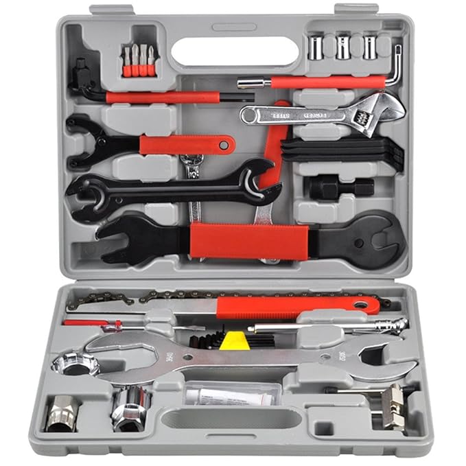 title=LARS360 44 pz. Riparazione biciclette Set strumento Strumento Caso Bike