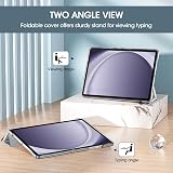 ProCase Smart Case for Galaxy Tab A9 Plus 11 Inch 2023 Slim Stand Folio Silver view 4