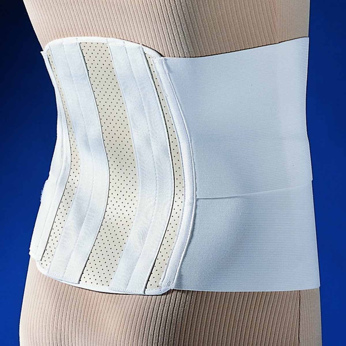 Elastic Lumbosacral Wraparound Support w/Vinyl Back Support