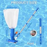 Eophmi Pool Vacuum Cleaner 40in Aluminium Pole Cleaning Kit Hot Tub Spa view 2