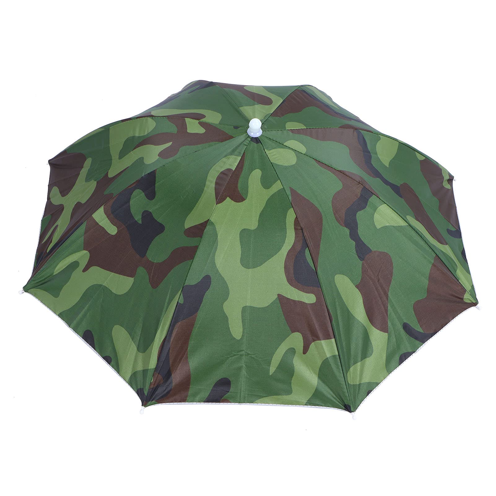 Zerodis Umbrella Hat, Fishing Umbrella Hat Folding Sun Rain Cap Adjustable Umbrella Cap for Adults and Kids Fishing Gardening Outdoor Camping(green)