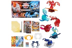 Bakugan Ultimate 6-Pack, Special Attack Dragonoids, Nillious, Mantid, Octogan; Customizable, Spinning Action Figures, Kids Toys for Boys and Girls 6 and up