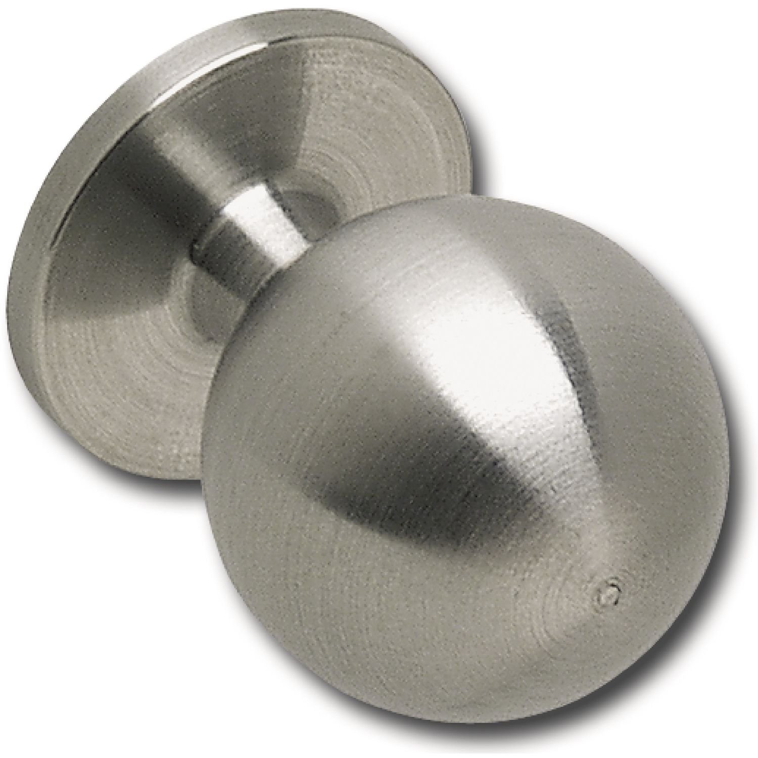 Technik Team MK.13530.20 Furniture Knob Round Diameter 30 mm Depth 35 mm Brushed Stainless Steel Silver