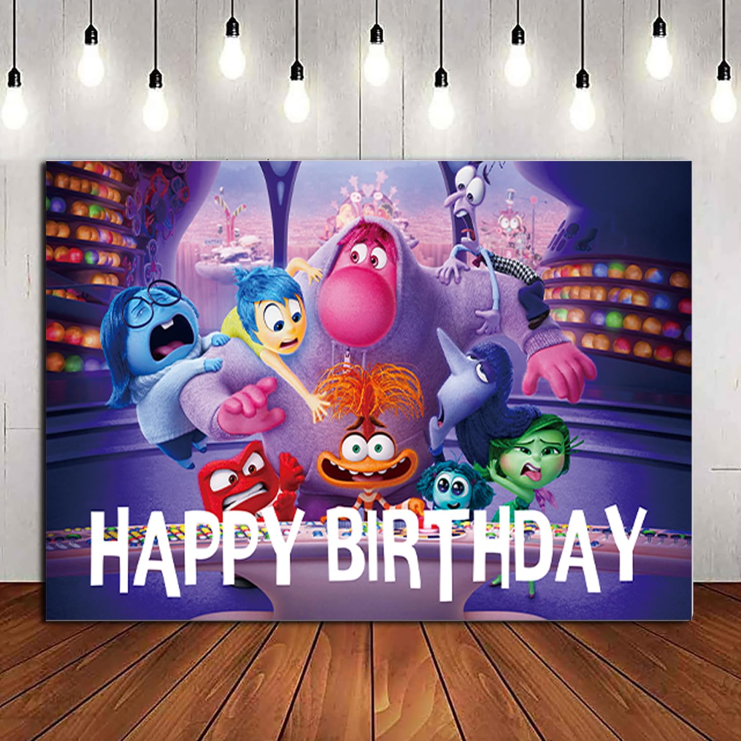 Photo 1 of 1Pack Set Inside Out Party supplies for kids birthday party decoration (Backdrop)