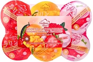 Sinbao Star Assorted Pudding, Pack of 6, 600g