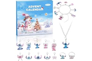 ISTOOLL Advent Calendar 2025, Girls Boys 24 Days Christmas Charm Bracelet Countdown Calendar with DIY Fashion Jewelry Making Kit Gift for Daughter, Son,Granddaughter, Niece