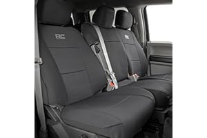 Rough Country Neoprene Seat Covers for Ford F-150 (2015-25)/F-150 Lightning (2022-24)/Super Duty (2017-25) w/Bench Seats - Wa