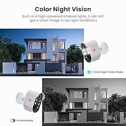 GlowPop 1080p Wireless Security Camera with AI