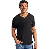True Classic Mens V Neck T Shirts – Cotton V Neck Shirts for Men, V-Neck Mens T-Shirts and Undershirts for Men Pack/Singles