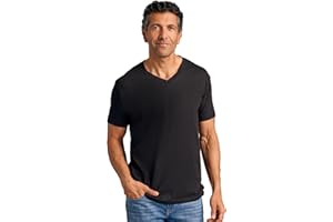 True Classic Mens V Neck T Shirts - Cotton V Neck Shirts for Men, V-Neck Mens T-Shirts and Undershirts for Men Pack/Singles