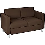 Amazon.com: Office Star Pacific Armchair with Padded Box Spring Seats ...