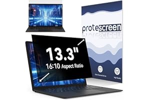 13.3 Inch Laptop Privacy Screen Compatible with Lenovo Hp Dell Acer Asus Thinkpad Envy Xps, 16:10 Aspect Removable Anti Glare