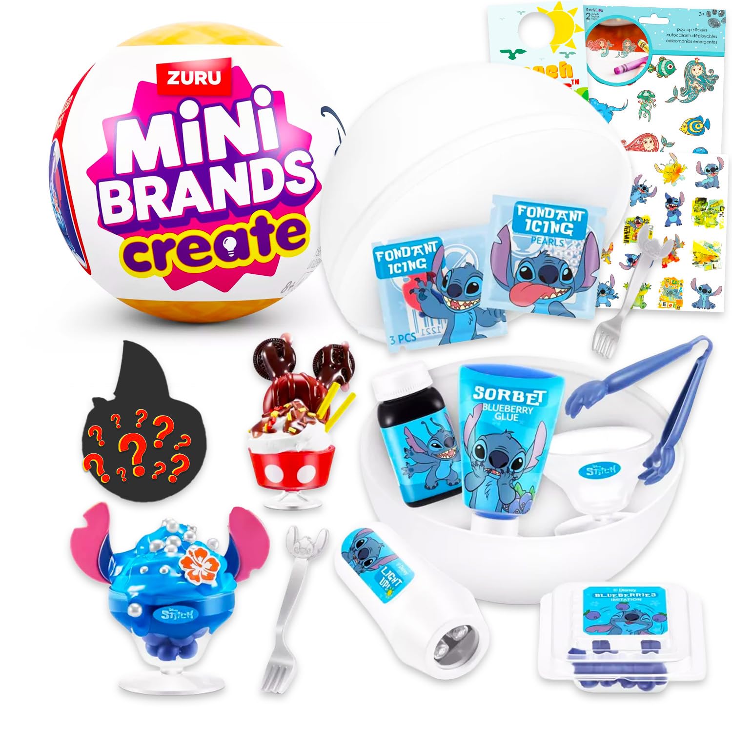 Photo 1 of *Factory Sealed*
Zuru Mini Brands Disney Create Mystery Toy Set - Bundle with Disney Create a Snack Mystery Ball with Stickers, More | Zuru Make It Snack Blind Ball for Kids, Girls