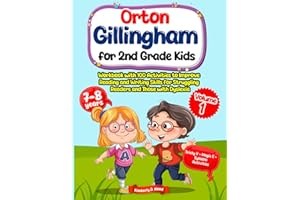 Orton Gillingham for 2nd Grade Kids. Workbook with 100 Activities to Improve Reading and Writing Skills for Struggling Readers and Those with Dyslexia. 7-8 years. Vol 1