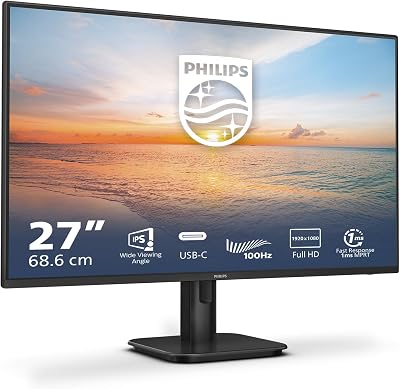Philips 27 Inch FHD Monitor IPS 100 Hz 1 ms USB-C HDMI