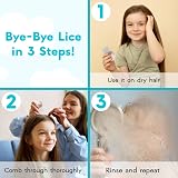 Adamson Stainless Steel Lice Comb for Kids - Effective Nit Removal Red view 4