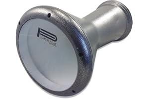 New ! Sombaty Darbuka Drum Gawharet El Fan 19.5" Metal Doumbek GEF Sombaty (Silver Black + PowerBeat Clear Head)