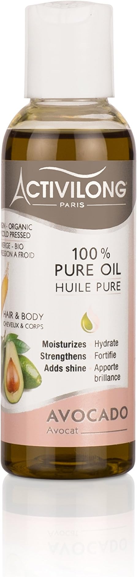 Activilong Virgin Avocado Oil 100% Pure Cold-Pressed Organic for Hair Body 75 ml – Pack of 4