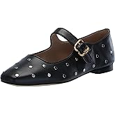 Sam Edelman Women's Michaelastud Black Leather 5.5 Medium