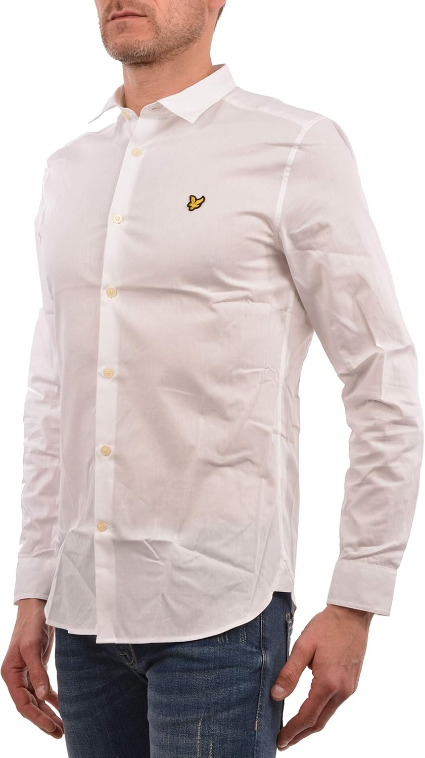lyle & scott slim fit poplin shirt