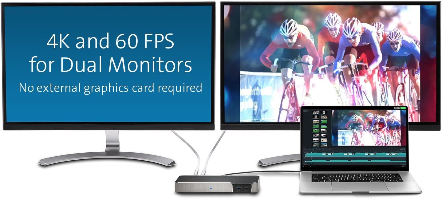 Kensington SD5200T Thunderbolt 3 Docking Station - 85W PD - Dual Monitor 4k for Mac and PC (K38300NA): Computers & Accessories