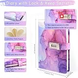 Xourspaty Secret Diary with Lock for Girls 8-14, Journal Gift Set view 6