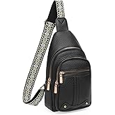 GAEKEAO Sling Bag for Women Crossbody Bags Fanny Pack Vegan Leather Chest Bag Travel Shoulder Belt Purse Backpack Gifts