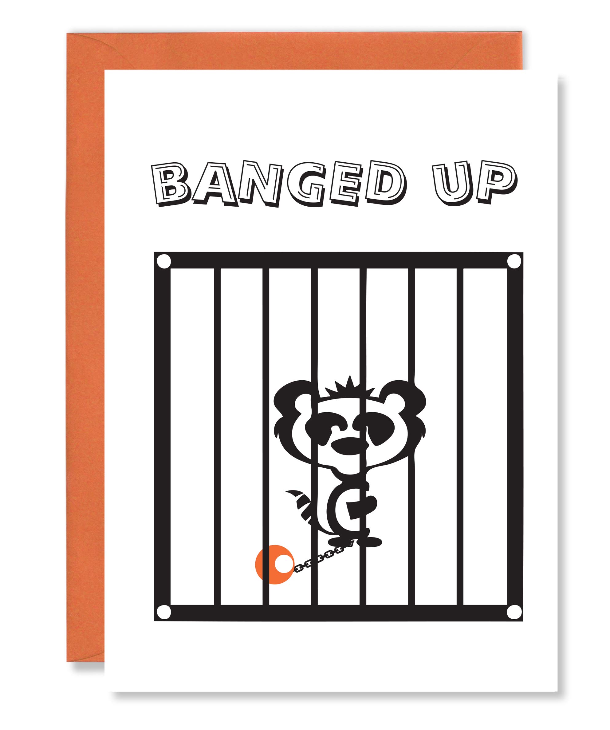 Curious Cards - Isolation Lockdown Banged Up - Funny | Rude | Office | Quirky | Cool | Joke Greetings Cards with Humorous Poem Verse sold by Card Candy