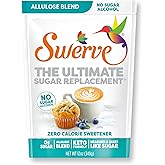 Swerve Zero Calorie Allulose Blend Granular Sugar Replacement Sweetener, No Sugar Alcohol, Keto Friendly, Erythritol Free, 12